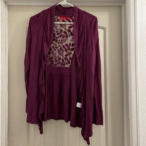 Purple lace cardigan